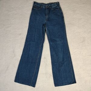 VINTAGE Normandee Rose Jeans Women's Size 32x33 Wide Leg  B
